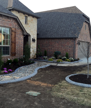 Tulsa Curbing Asc Lawn Services Ok Tulsa Curbing Boring Old Metal Railing Just Doesnt Cut It Anymore And Rock Brick Are Over Used Landscape Is A Solid Concrete Rail Curb That